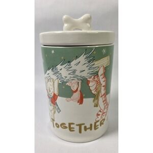 Disney Winnie the Pooh  Cookie  Jar Christmas Piglet Eeyore Tigger Collectable